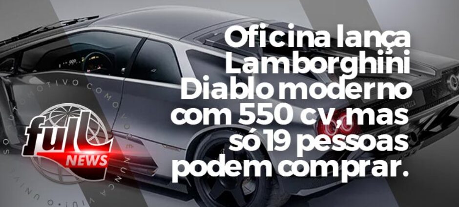 Lamborghini Diablo com releitura de Design- Confira!