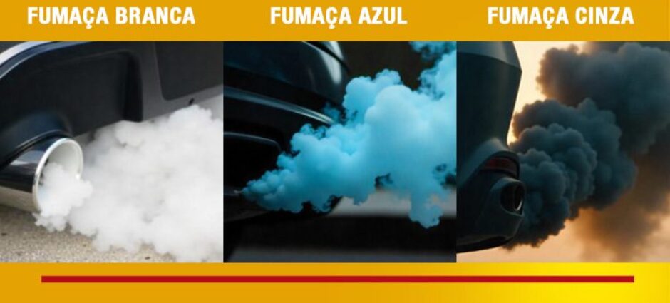O que a fumaça do escapamento pode revelar sobre o carro